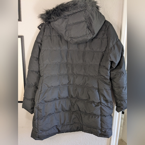Old Navy Women's Black Heavy Puffer Coat XL Removable Hood Zip Up Excellent - Picture 2 of 8